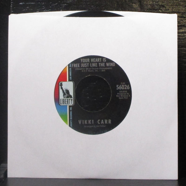 Vikki Carr - She'll Be There 7" VG+ Vinyl 45 Liberty 56026 USA 1968 - Shuga Records
