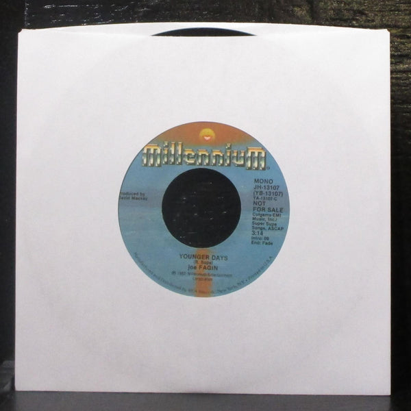 Joe Fagin - Younger Days 7" Mint- Promo Vinyl 45 Millennium JH-13107 USA 1982 - Shuga Records