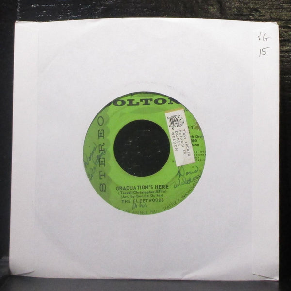The Fleetwoods - Graduation's Here / Oh Lord Let It Be 7" VG Vinyl 45 Dolton USA - Shuga Records
