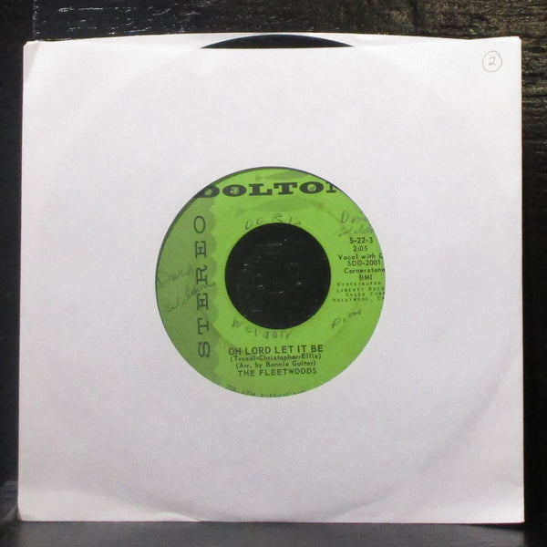 The Fleetwoods - Graduation's Here / Oh Lord Let It Be 7" VG Vinyl 45 Dolton USA - Shuga Records