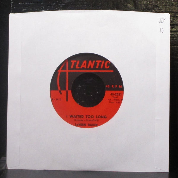 LaVern Baker - You're Teasing Me / I Waited Too Long 7" VG+ Vinyl 45 Atlantic - Shuga Records