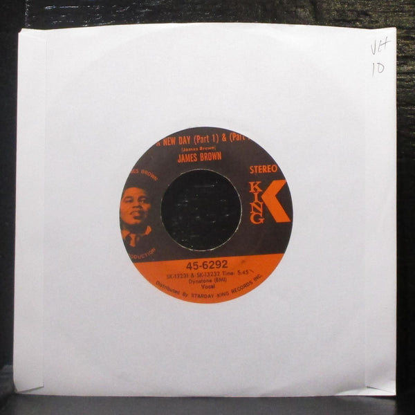 James Brown - It's A New Day / Georgia On My Mind 7" VG+ Vinyl 45 King 45-6292 - Shuga Records