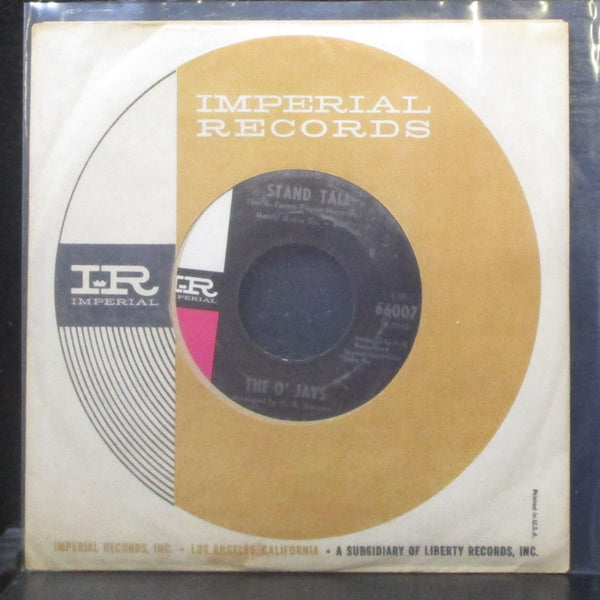 The O'Jays - Stand Tall / The Storm Is Over 7" VG+ Vinyl 45 Imperial 66007 USA - Shuga Records