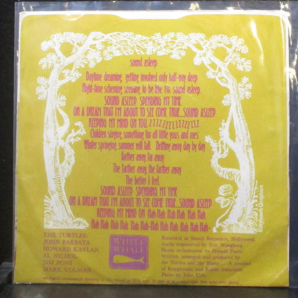 The Turtles - Sound Asleep / Umbassa The Dragon 7" VG Vinyl 45 WW 264 USA 1968 - Shuga Records