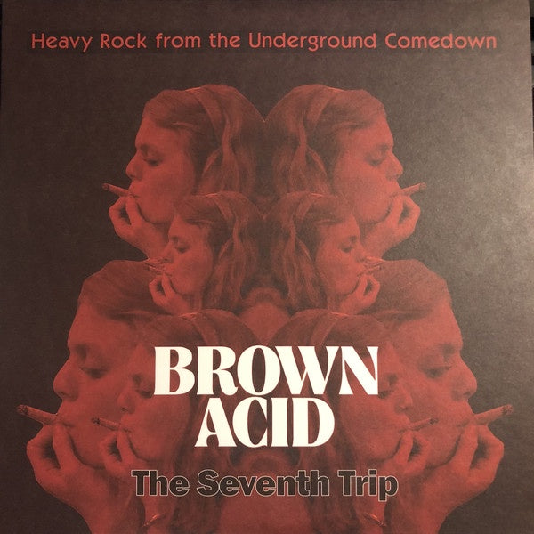Various – Brown Acid: The Seventh Trip (Heavy Rock From The Underground Comedown) - Mint- LP Record 2018 RidingEasy/Rollin USA Clear with Blue Swirl Vinyl - Psychedelic Rock / Hard Rock  Acid Rock - Shuga Records