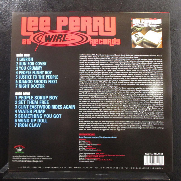 Lee Perry - Lee Perry At WIRL Records LP Mint- KSLP044 UK 180g Vinyl Record - Shuga Records