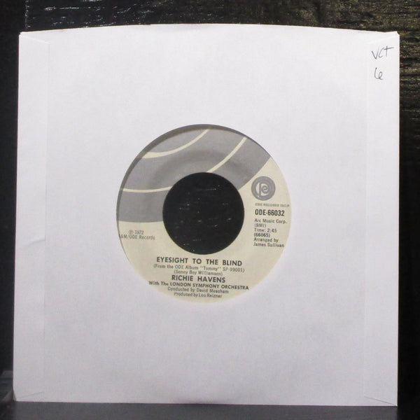 Richie Havens - Eyesight To The Blind / Underture 7" VG+ Vinyl 45 ODE-66032 USA - Shuga Records