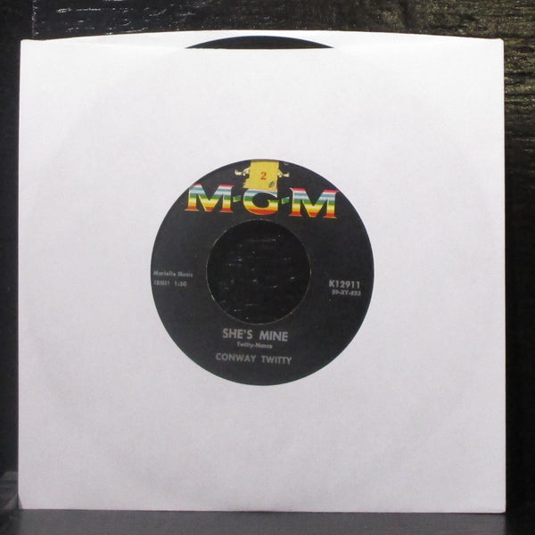 Conway Twitty - Is A Blue Bird Blue / She's Mine 7" VG+ Vinyl 45 MGM K12911 USA - Shuga Records