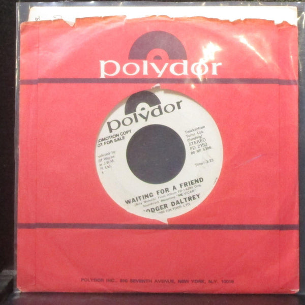 Roger Daltrey - Waiting For A Friend 7" Mint- Promo Vinyl 45 Polydor PD 2153 USA - Shuga Records