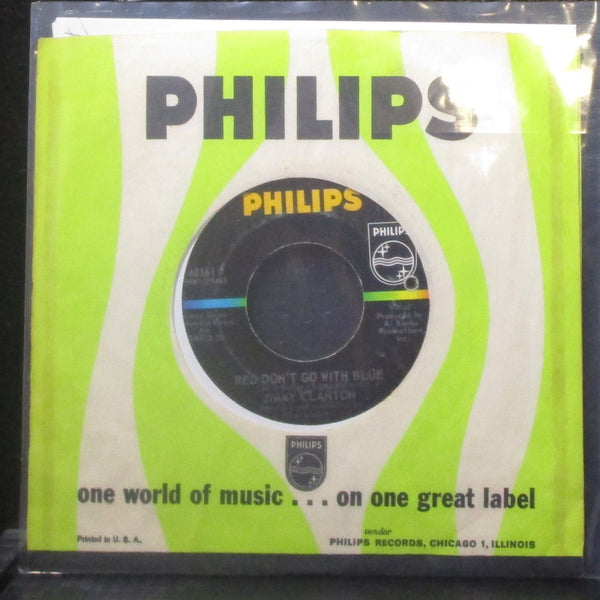 Jimmy Clanton - Red Don't Go With Blue 7" VG+ Vinyl 45 Philips 40161 USA 1963 - Shuga Records