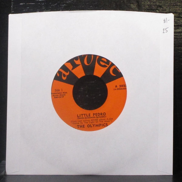 Olympics / Cappy Lewis - Little Pedro / Bull Fight 7" Mint- Vinyl 45 Arvee A5023 - Shuga Records