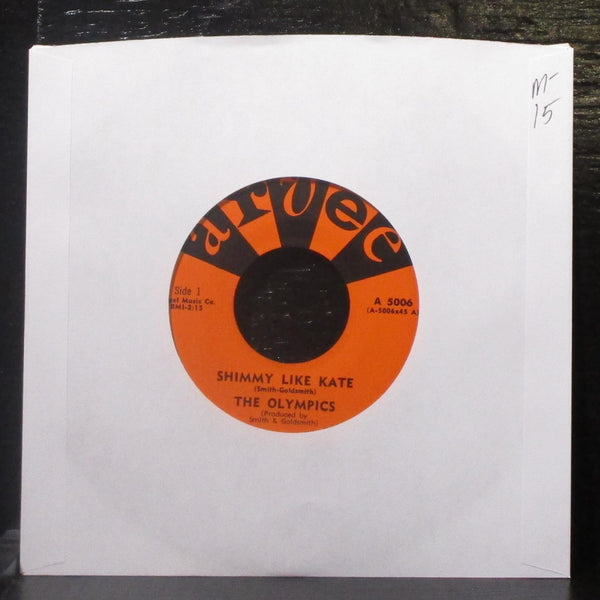 The Olympics - Shimmy Like Kate / Workin' Hard 7" Mint- Vinyl 45 Arvee A 5006 - Shuga Records
