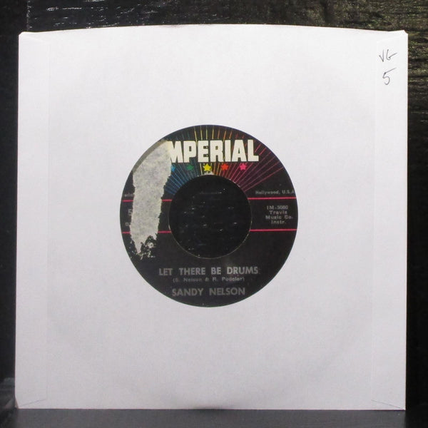 Sandy Nelson - Let There Be Drums / Quite A Beat 7" VG Vinyl 45 Imperial 5775 - Shuga Records