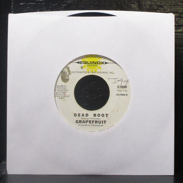 Grapefruit - Dear Delilah / Dead Boot 7" VG Vinyl 45 Equinox E-70000 USA 1968 - Shuga Records