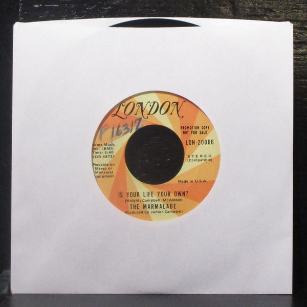 Marmalade - My Little One / Is Your Life Your Own 7" VG Promo Vinyl 45 London - Shuga Records