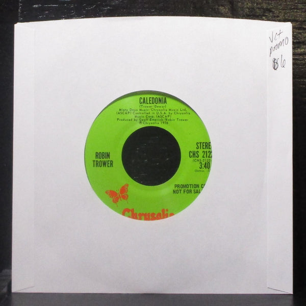 Robin Trower - Caledonia 7" VG+ Promo Vinyl 45 Chrysalis CHS 2122-DJ USA 1976 - Shuga Records