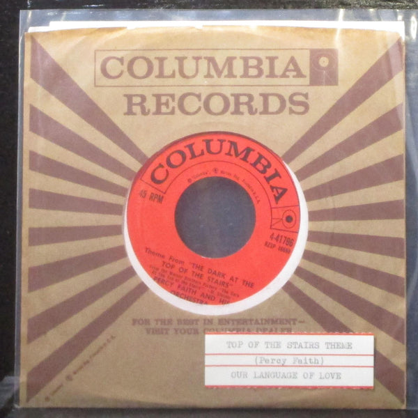 Percy Faith - Theme From "The Dark AT The Top Of The Stairs" 7" Mint- Vinyl 45 - Shuga Records