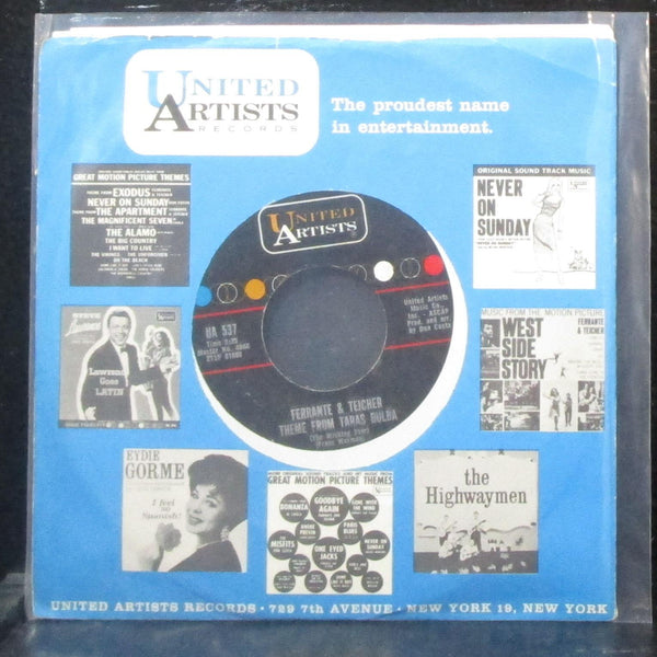 Ferrante & Teicher - Theme From Taras Bulba / Eleventh Hour 7" VG+ Vinyl 45 UA - Shuga Records