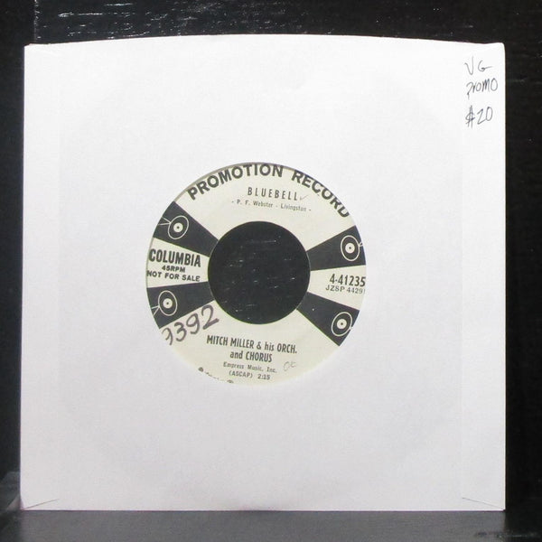 Mitch Miller - Bluebell / It Seems Like Only Yesterday 7" VG Promo Vinyl 45 USA - Shuga Records