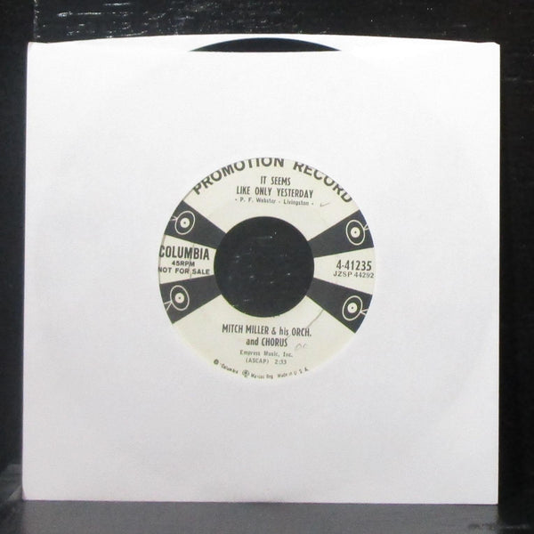 Mitch Miller - Bluebell / It Seems Like Only Yesterday 7" VG Promo Vinyl 45 USA - Shuga Records
