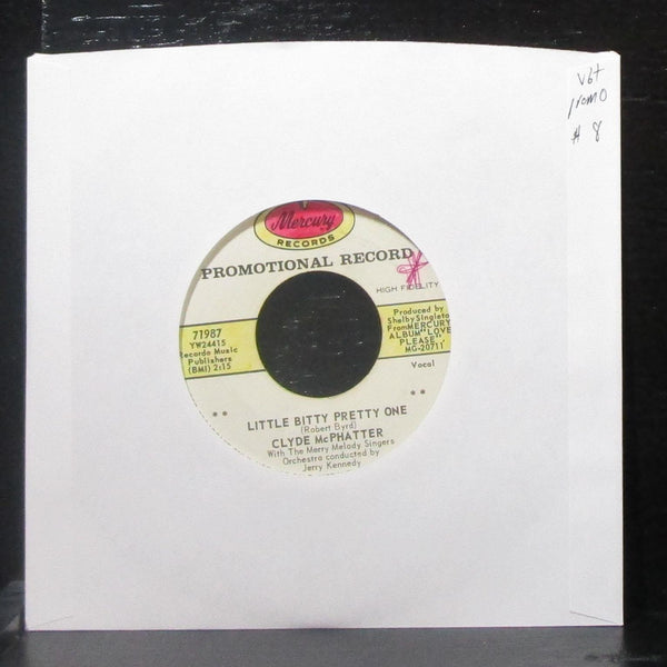 Clyde McPhatter - Little Bitty Pretty One / Next To Me 7" VG+ Promo Vinyl 45 - Shuga Records