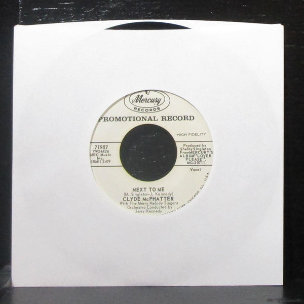 Clyde McPhatter - Little Bitty Pretty One / Next To Me 7" VG+ Promo Vinyl 45 - Shuga Records