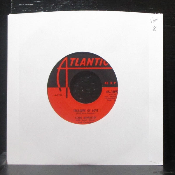 Clyde McPhatter - Treasure Of Love / When You're Sincere 7" VG+ Vinyl 45-1092 - Shuga Records