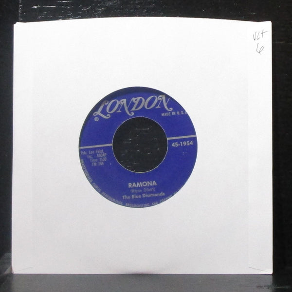 The Blue Diamonds - Ramona / All Of Me 7" VG+ Vinyl 45 London 45-1954 USA 1960 - Shuga Records