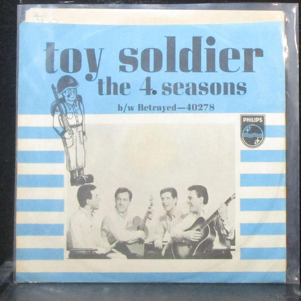 The 4 Seasons - Toy Soldier / Betrayed 7" VG+ Vinyl 45 Philips 40278 USA 1965 - Shuga Records