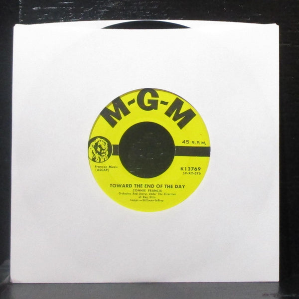 Connie Francis - If I Didn't Care / Toward The End Of The Day 7" VG+ Vinyl 45 - Shuga Records