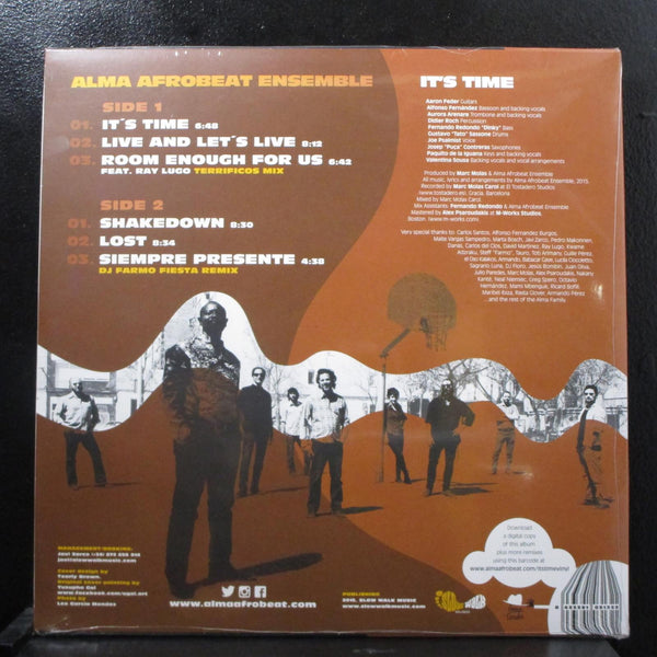 The Alma Afrobeat Ensemble - It's Time LP New Sealed SLW105LP Vinyl Record - Shuga Records