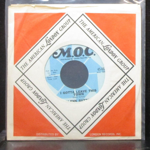 Glenn Sutton - I Gotta Leave This Town 7" VG+ Vinyl 45 M.O.C. 45-653 USA 1963 - Shuga Records