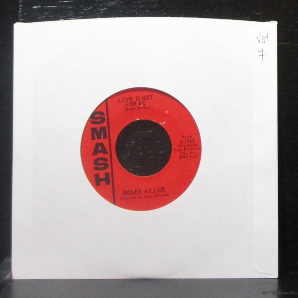Roger Miller - Do-Wacka-Do / Love Is Not For Me 7" VG+ Vinyl 45 Smash S-1947 USA - Shuga Records