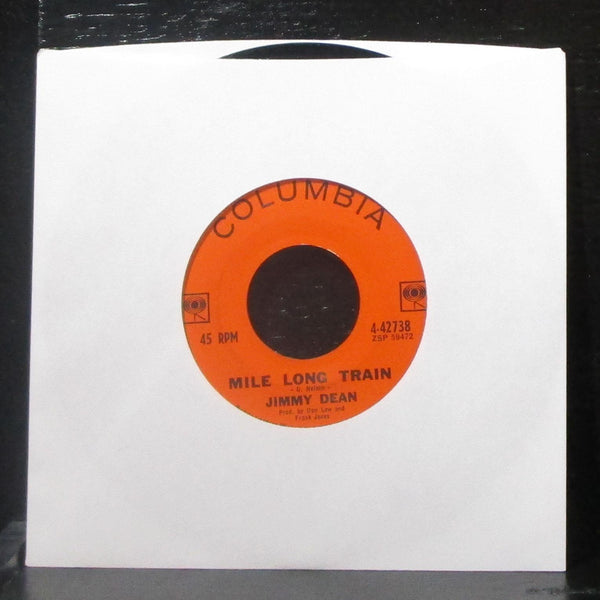Jimmy Dean - Mile Long Train / This Ole House 7" VG+ Vinyl 45 Columbia 4-42738 - Shuga Records