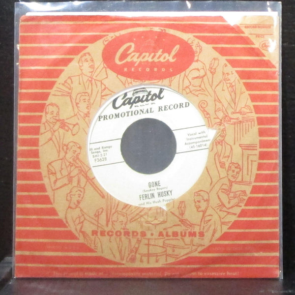 Ferlin Husky - Gone / Missing Persons 7" VG+ Vinyl 45 Capitol F3628 USA 1957 - Shuga Records