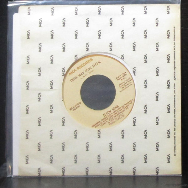 Elton John - Mama Can't Buy You Love / Three Way Love Affair 7" Mint- Vinyl 45 - Shuga Records