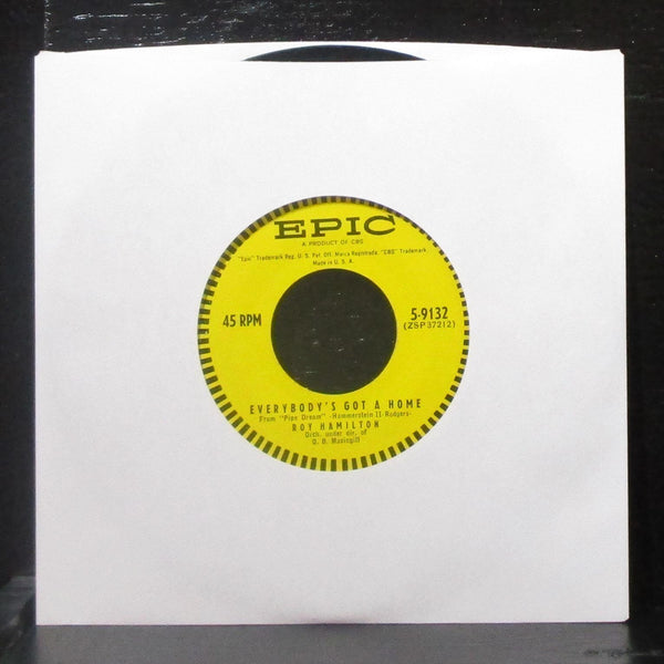 Roy Hamilton - Everybody's Got A Home 7" VG+ Vinyl 45 Epic 5-9132 USA 1955 - Shuga Records