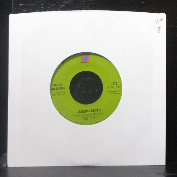 Mason Williams - Greensleeves / $13 Stella 7" VG+ Vinyl 45 WB 7272 USA 1968 - Shuga Records
