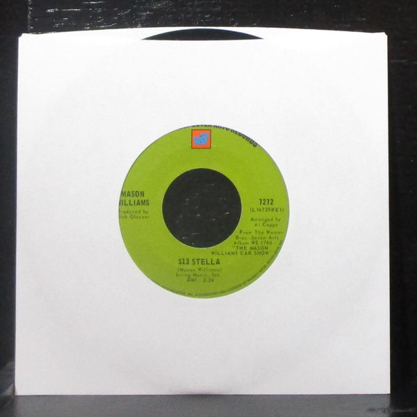 Mason Williams - Greensleeves / $13 Stella 7" VG+ Vinyl 45 WB 7272 USA 1968 - Shuga Records