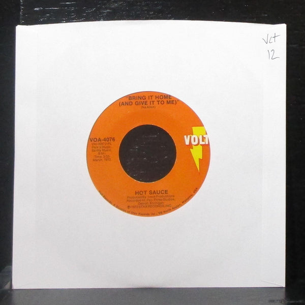 Hot Sauce - Echoes From The Past / Bring It Home 7" VG+ Vinyl 45 Volt VOA-4076 - Shuga Records