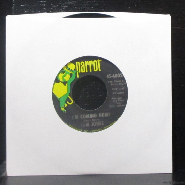 Tom Jones - I'm Coming Home / The Lonely One 7" VG+ Vinyl 45 Parrot 45-40024 - Shuga Records