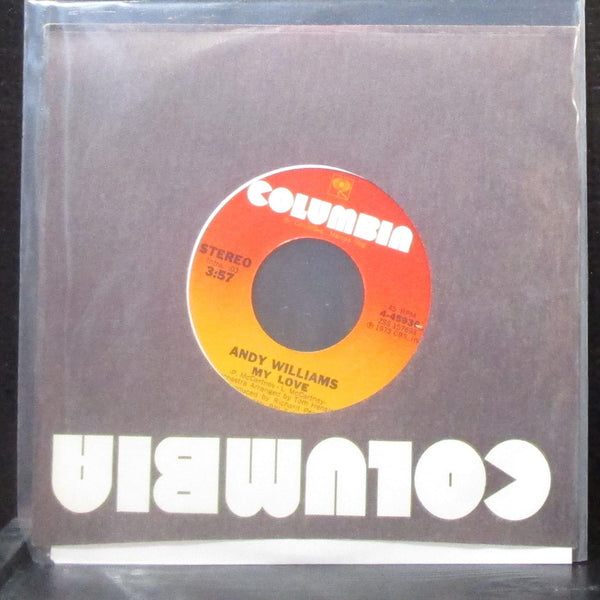 Andy Williams - Solitaire / My Love 7" Mint- Vinyl 45 Columbia 4-45936 USA 1973 - Shuga Records