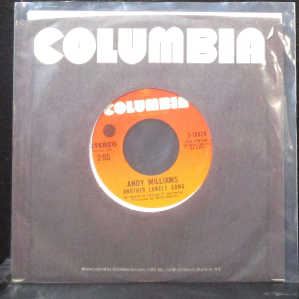 Andy Williams - Another Lonely Song / A Mi Esposa Con Amor 7" Mint- Vinyl 45 - Shuga Records
