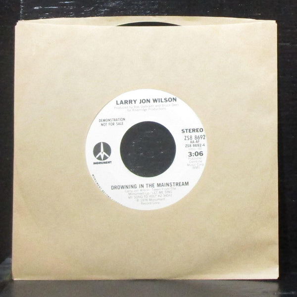 Larry Jon Wilson - Think I Feel A Hitchhike Coming On 7" Mint- Promo Vinyl 45 - Shuga Records