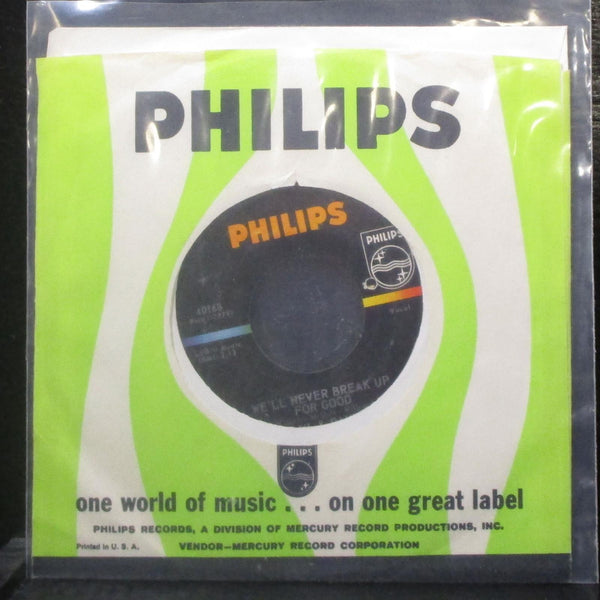 Paul & Paula - We'll Never Break Up For Good 7" VG+ Vinyl 45 Philips 40168 USA - Shuga Records