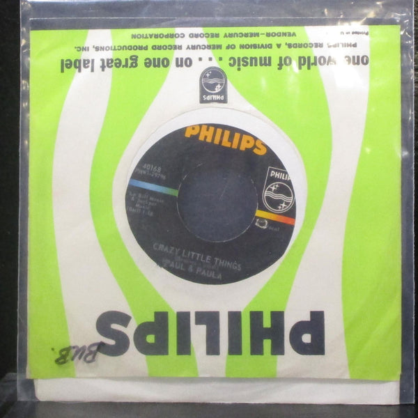 Paul & Paula - We'll Never Break Up For Good 7" VG+ Vinyl 45 Philips 40168 USA - Shuga Records