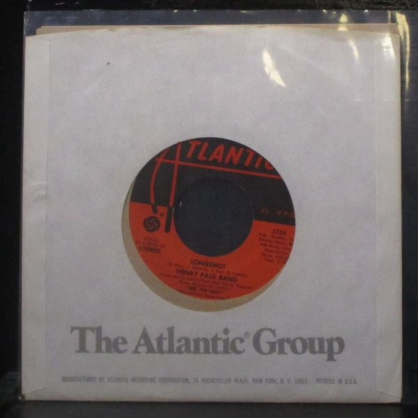 Henry Paul Band - Longshot / I Can See It 7" VG+ Vinyl 45 Atlantic 3755 USA 1980 - Shuga Records
