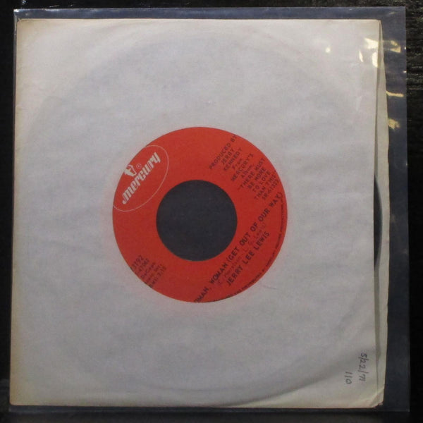 Jerry Lee Lewis - Touching Home / Woman, Woman 7" VG+ Vinyl 45 Mercury 73192 - Shuga Records