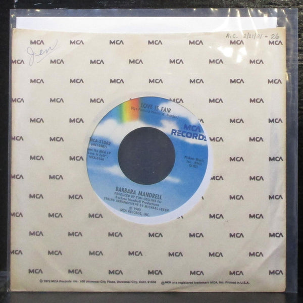 Barbara Mandrell - Sometime, Somewhere, Somehow 7" Mint- Vinyl 45 MCA-51062 - Shuga Records