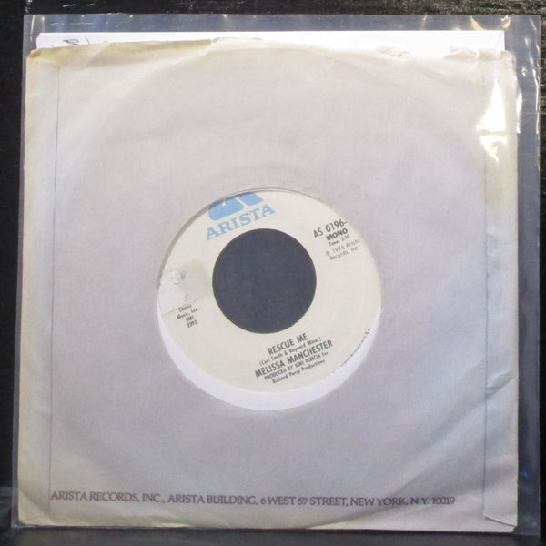 Melissa Manchester - Rescue Me / Happy Endings 7" Mint- Promo Vinyl 45 Arista - Shuga Records